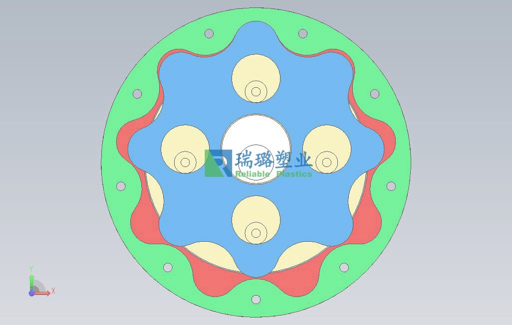 轻量化peek摆线减速器注塑零件